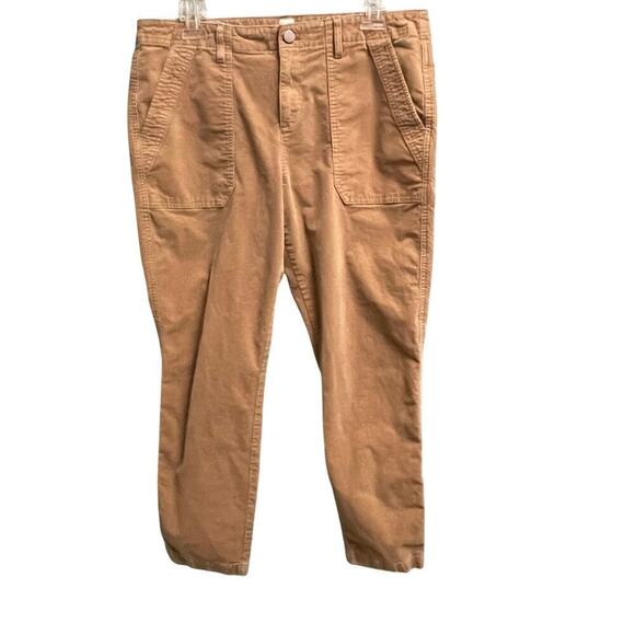 Gap 12 R Skinny Ankle Tan Khaki Brushed Pants EUC - Picture 1 of 5